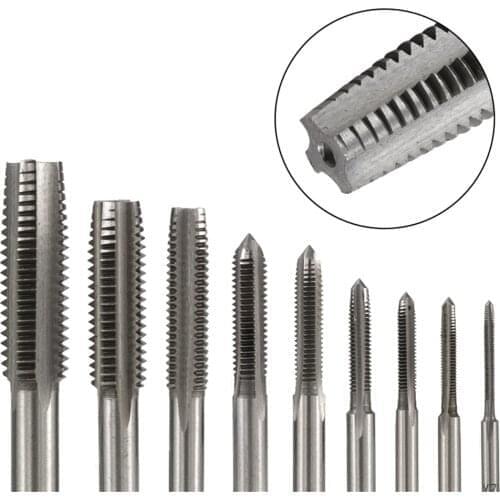 3pcs M2-M12 Metric Hand Tap Set Hss Machine Tap Screw Drill Hand Thread Threading Tools Tap Tap Drill