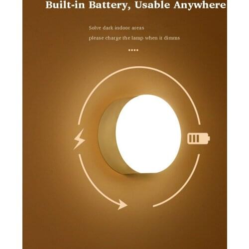 6.5cm Night Light Touch Mini Lamp for Bedrooms Portable Table Bedside with Rechargeable Internal Battery Dimmable Mini Lamp