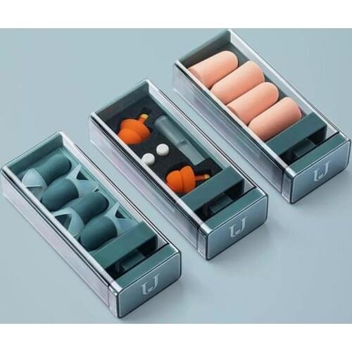 Ear Plugs Noise Cancelling Sound Blocking Earplug Noise Reduction For Sleeping With Storage Box Silicone Has High Quality Foam