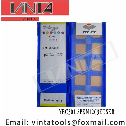 Free shipping high quality 10pcs/lots YBC301 SPKN1203EDSKR cnc carbide milling inserts