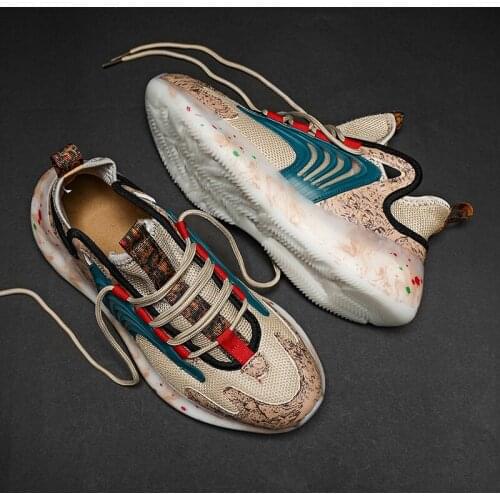 Big Sneaker unisex men for platform High mesh breathable white top Sneakers winter korean vintage casual Mens bona trainers man