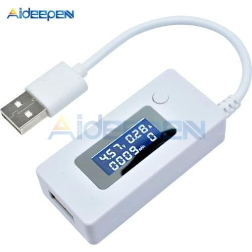 Mini LCD Screen DC Digital Voltmeter Ammeter USB Tester Portable Doctor Voltage Current Meter Mobile Power Charger Detector 3-7V