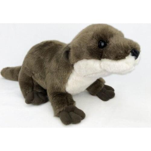 Simulation mammal Otter plush toy about 45x18cm soft doll kids toy home decoration Christmas gift h1323