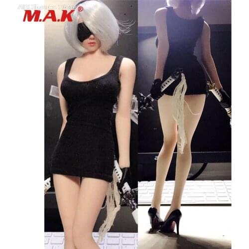 Female Clothing Set 1:6 Black Sexy Accessories for 12 Inches Women Figures and Bodies