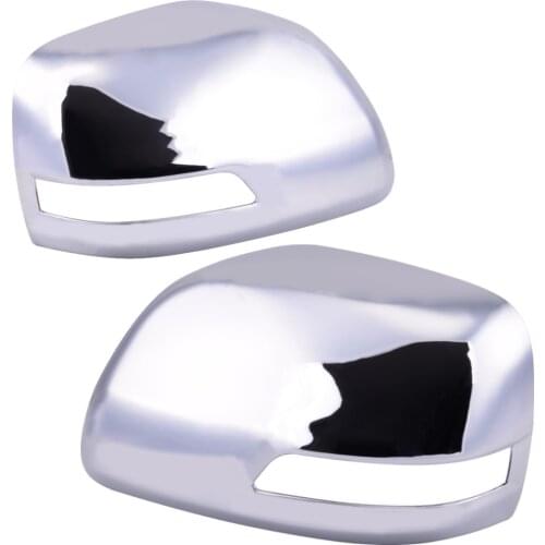 2pcs Rearview Mirror Cover Cap ABS Chrome fit for Toyota Land Cruiser Prado FJ150 150 2010-2012 2013 2014 2015 2016 2017 2018