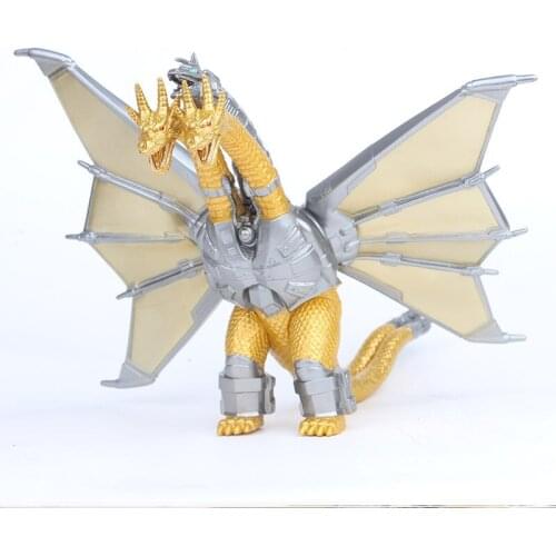 Mechanical Three-headed Dragon Gojira King Quidola Dinosaur Monster PVC Action Figure Movable Doll