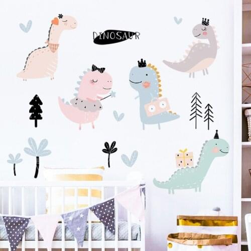Cartoon Wall Stickers Kids Rooms Baby Room Wall Decoration Vinyl Removable Bedroon Furniture Decals Home Mural PVC