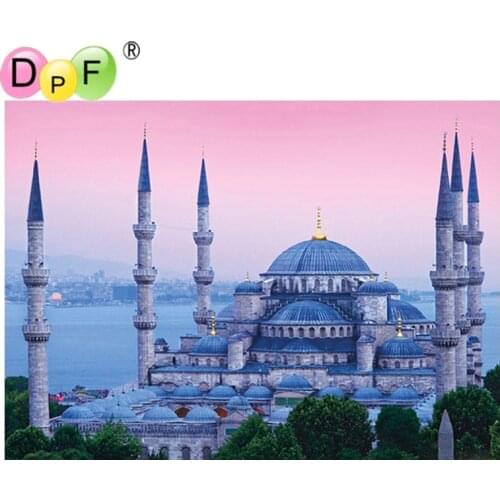 DPF 5D DIY Diamond Painting "castle" Cross Stitch Diamond Mosaic Embroidery Drawing Wall painting home decor
