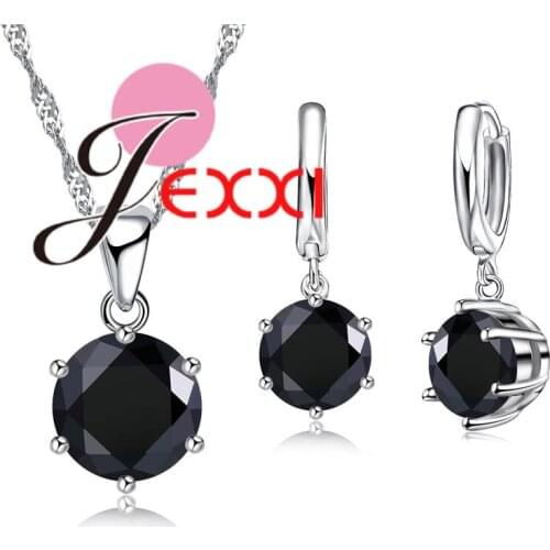Korean Style Jewelry Set Zirconia With CZ Crystal Torques Collar Necklace Jewelry And Earrings For Women Gifts