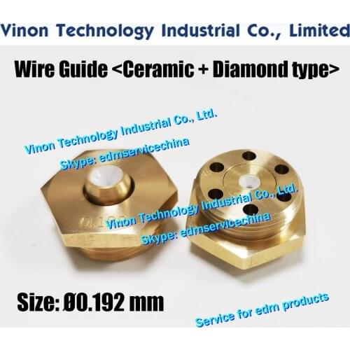 Ø0.192mm EDM Parts Molybdenum Diamond Wire Guide (Ceramic+Diamond type) used for RUIJUN Medium Speed Wire-Cutting Machines
