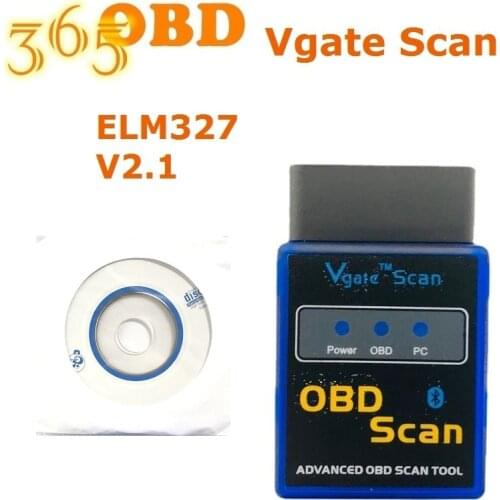 New Vgate ELM 327 V2.1 Version Bluetooth Vgate Scan OBD2 / OBDII ELM327 V 2.1 Code Scanner BT 16pin android Adapter