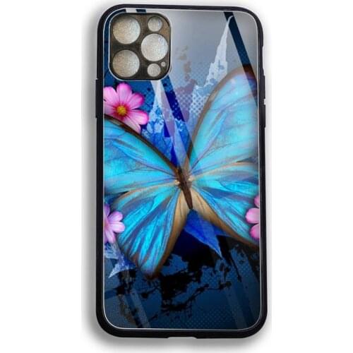 Ymphony Butterflies Phone Case Tempered Glass For iPhone 12 Pro Max Mini 11 Pro XR XS MAX 8 X 7 6S 6 Plus SE 2020 case
