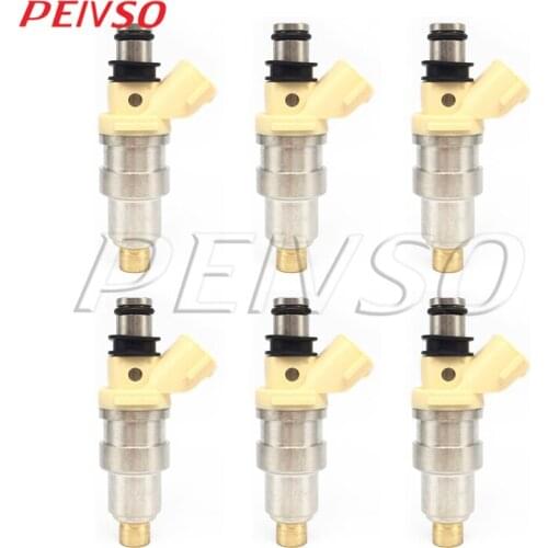 6x 23250-70110 23209-70110 fuel injector for TOYOTA JP MARK2 92-2000 CHASER 92-2001 CRESTA 92-2001 1GFE