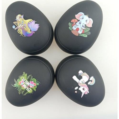 1pc Egg Design Magic Hair Brush Round Portable Plastic Comb Scalp Massage Comb Shampoo Shower Brush Hair Styling Tools