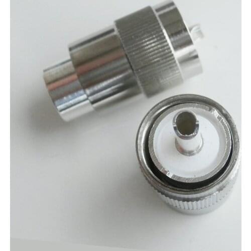 10X Pcs UHF Male SO-239 PL259 SO239 Connector Solder Cup For RG8 RG165 RG213 LMR400 7D-FB SYV-50-7 Cable silver Brass RF Coaxial