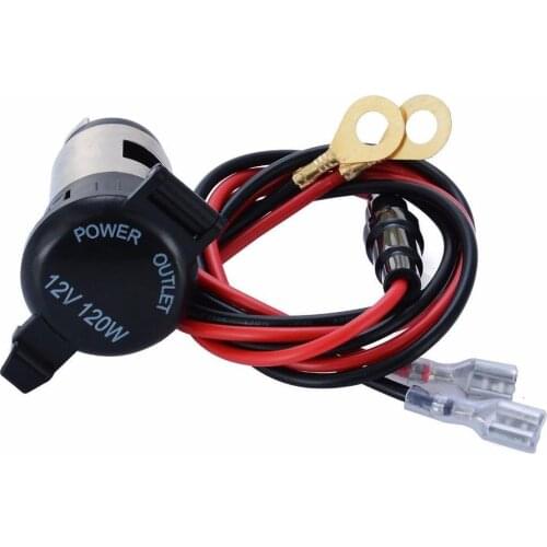 12V Car Motorcycle Waterproof Female Cigarettes Lighter Socket Power Plug Outlet