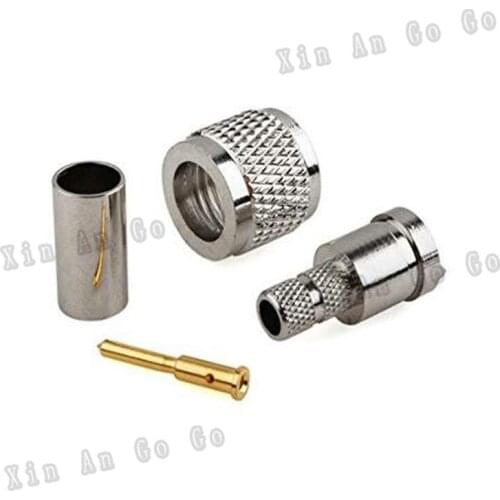 5PCS RF connector mini UHF male for RG58 RG142 LMR195 cable adapter free shipping