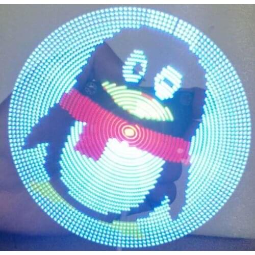 51 SCM Color Rotating LED Display Kit SCM Clock POV Rotating Creative DIY Electronics