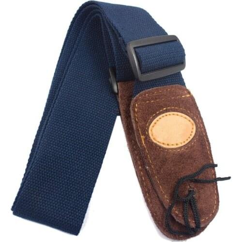 Acoustic Electric Guitar PU Leather Shoulder Strap Cotton Material Electric Adjustable Braided Belt