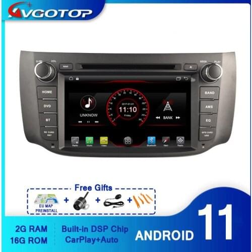 AVGOTOP Android 10 WINCE Bluetooth GPS Car Radio DVD Player For NISSAN SYLPHY B17 2012-2014 Australia Version Vehicle Multimedia