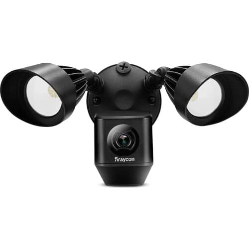 1080P HD Wireless Security Camera System 2 Way Talk Motion-Activated & Siren ,Remote Control for Outdoor Floodlight Camera