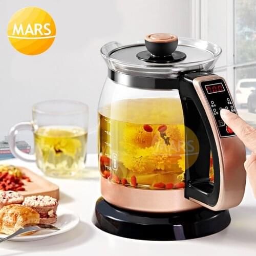 Household Appliances Full Automatic Electric Kettle Teapot Transparent Glass Mini Integrated Insulation Thermostat Intelligent