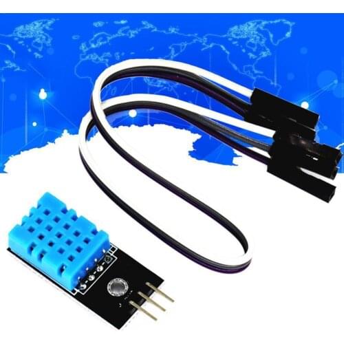 Temperature And Relative Humidity Sensor DHT11 Module For Diy Sensors Cable Body With Smart Kit Dropshipping Human R8P1