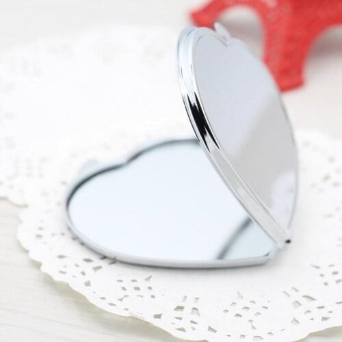 Personalized Heart Shaped Purse Make-Up Mirror Baby Bridal Wedding Gifts And Favors For Guests LX4443