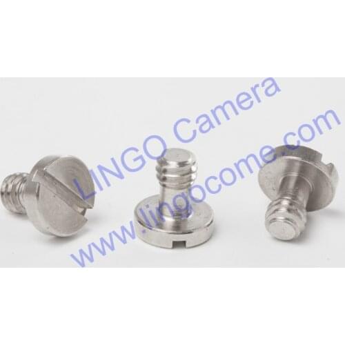 LL1504 1/4" Screw for DSLR Camera Tripod Quick Release Plate Silver