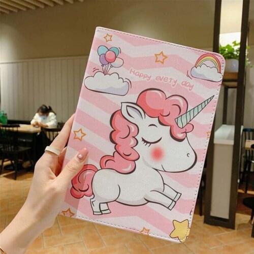 Lovely Unicorn Case For Lenovo Tab M10 HD (2nd Gen) TB-X306X TB-X306F TB-X306 10.1'' PU leather Soft TPU Flip Stand Cover