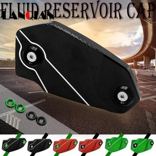 NEW CNC Aluminum motor Brake Fluid Fuel Reservoir Tank Cap FOR Kawasaki Z800 13-16 ER6N ER6F VERSYS 650 ninja650 2000-2018
