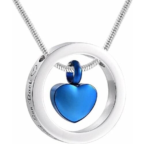 Cremation Jewelry urn Necklace Single Necklace Stainless Steel Care Free Engraving Date or the person