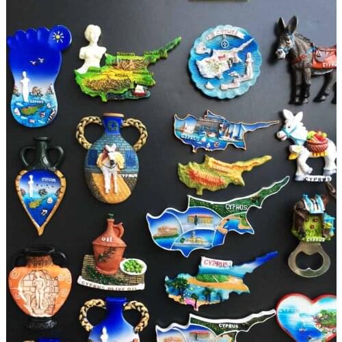 Cyprus resin magnet refrigerator magnet