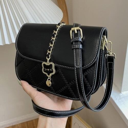 Simple Leather Small Crossbody Bags Diamond Lattice Womens Bag Female Lattice Designer Shoulder Bags Casual Flap Handbags 2021