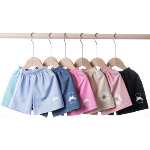 Baby Girl Shorts Children 3 4 5 Years Pantalones Toddler Boy Short Pants Infant Kid Pink Blue Panties Summer Beach Loose Shorts