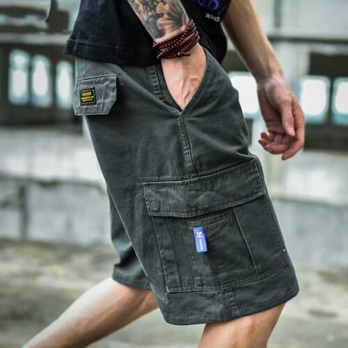 2020 Men Multi-Pocket Cargo Shorts Summer Male Fashion High Quality Streetwear Joggers Shorts Mens Hip Hop Casual Short