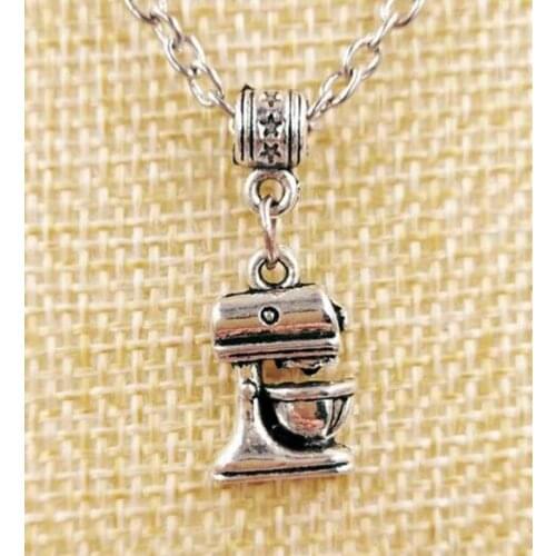 1pcs Vintage Kitchen Cooking Baking Mixer Pendant Necklace Women Mom Jewelry Best Friend Holiday Gift