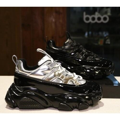 Add Sool Inside Autumn Winter Women Shoes Fashion Casual Thick Bottom Old Daddy Shoes Increase Height Casual Run Shoes