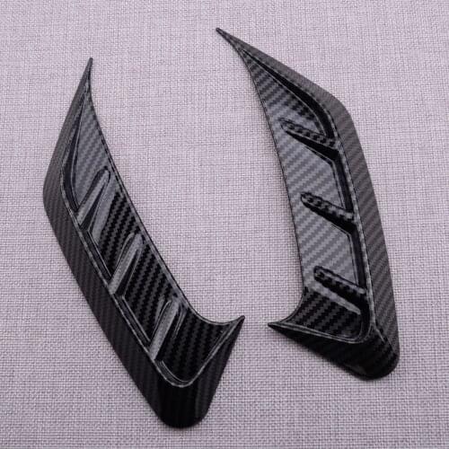 1 Pair Car Carbon Fiber Style Rear Headlight Eyebrow Eyelid Cover Trim Frame ABS Fit For Audi B9 A4 2020