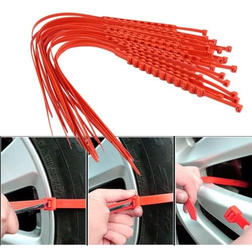 20pcs Car Truck Anti-Skid Nylon Tyre Chain Snow Mud Car Security Tire Belt Cable Tire Anti Skid Chains With Gloves Dropshipping