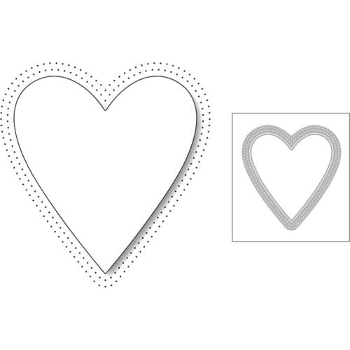 2020 New Valentine Heart Frame Metal Cutting Dies For DIY Cut Paper Embossing Making Edge Card Album Scrapbooking No Stamps Sets