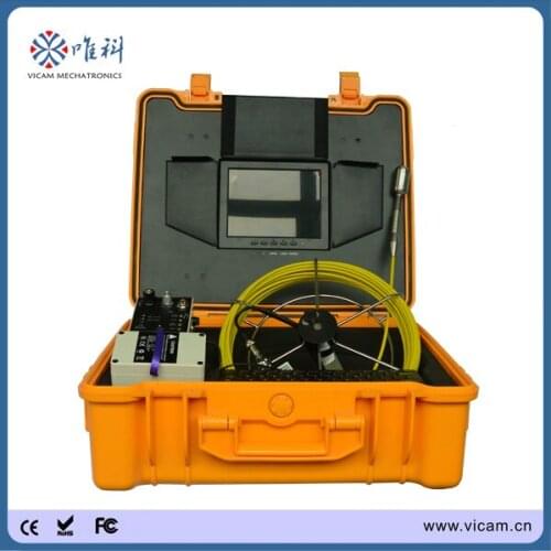 29mm self level Stainless Steel Color video camera 30M CCTV videoscope snake pipeline drain inspection camera V8-1288DK