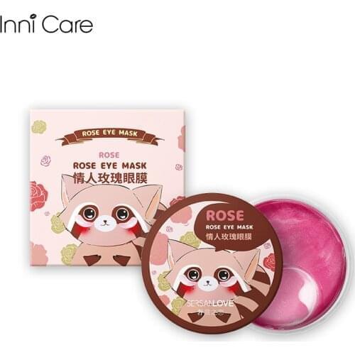 60pcs Rose Eye Mask Collagen Golden Eye Patch Anti Puffy Wrinkle Dark Circles Caviar Moisturizing Deep Nourishing Mild Skin Care