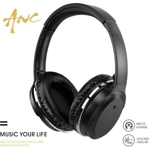 Active Noise Cancelling Bluetooth Headphones Mic Wireless Wired Comfortable Foldable Stereo ANC Over Ear Headset