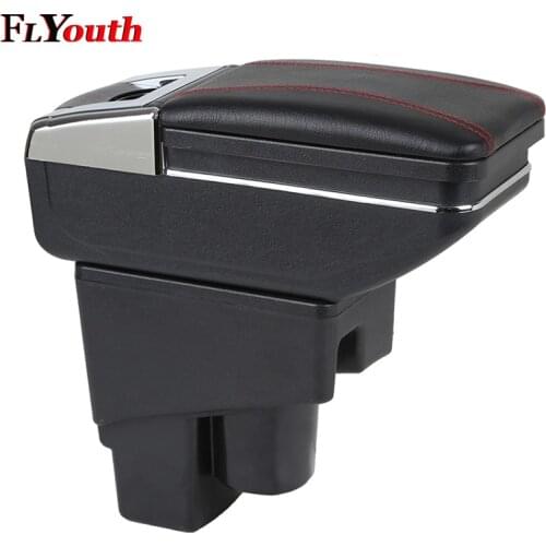 For Honda Fit Jazz 2003-2007 Car Armrest Box Car Styling Central Store Content Box Cup Holder Interior Auto Accessories