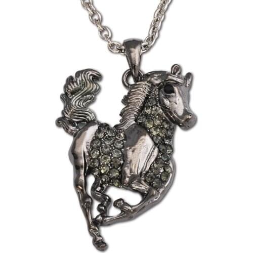 Free Shipping Fashion Jewelry Necklaces Horse Necklaces & Pendants white Chains Party Dresses For Women T1308