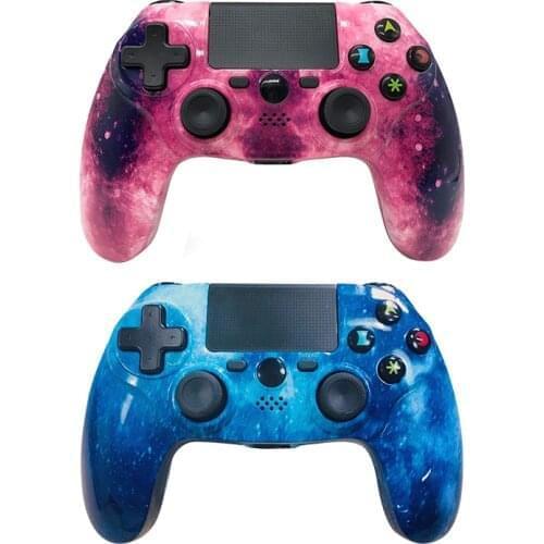 K ISHAKO PS4 Wireless Gamepad Controller for Playstation 4 with Dual Vibration Stereo Headset Jack Touch Pad Six-axis