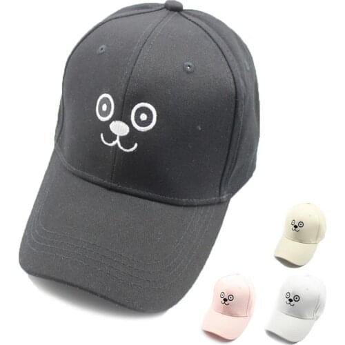 Men Women Baseball Cap Embroidery Bear Cartoon Cotton Kpop Hats Dad Hat Family Caps Adjustable Hip hop Golf Snapback Cap