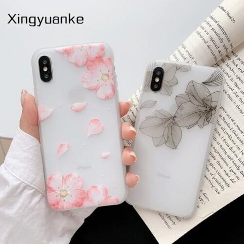 Flowers Cover For Samsung Galaxy A10 A20 A30 A30S A40 A50 A20E A70 A51 A71 A41 Note 10 9 S8 S9 S10 S10E S20 Plus Silicone Case