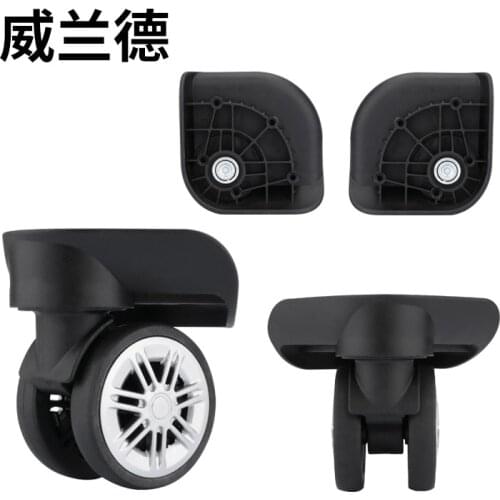 Black password suitcase trolley caster repair parts divided into left and right wheel lever suitcase trolley box caster wheels